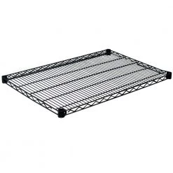 1.5 in. H x 36 in. W x 18 in. D Steel Wire Shelf in Black by Storage Concepts