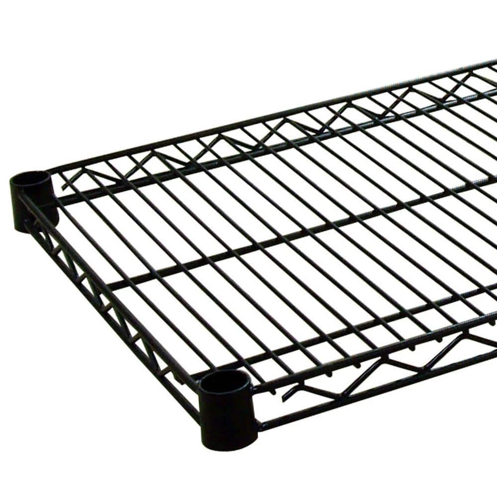1.5 in. H x 48 in. W x 18 in. D Steel Wire Shelf in Black by Storage Concepts 4 1.5 in. H x 48 in. W x 18 in. D Steel Wire Shelf in Black by Storage Concepts - Image 2
