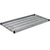 1.5 in. H x 48 in. W x 24 in. D Steel Wire Shelf in Black by Storage Concepts