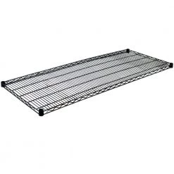 1.5 in. H x 60 in. W x 24 in. D Steel Wire Shelf in Black by Storage Concepts
