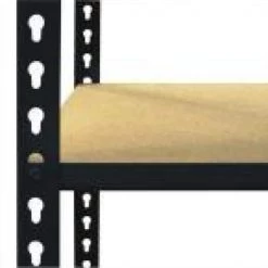 3-Pack Black 4-Tier Boltless Garage Storage Shelving Unit (48 in. W x 84 in. H x 24 in. D) by Storage Concepts -Storage Concepts Sales Store powder coated black storage concepts freestanding shelving units p3 2a5 4824 84w fa 1000