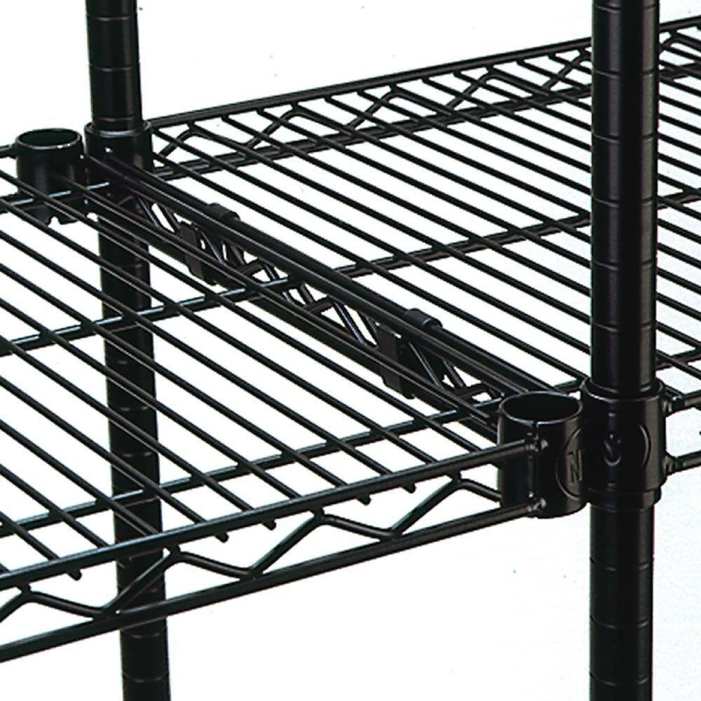 Black 4-Tier Steel Wire Shelving Unit (60 in. W x 63 in. H x 24 in. D) by Storage Concepts 5 Black 4-Tier Steel Wire Shelving Unit (60 in. W x 63 in. H x 24 in. D) by Storage Concepts - Image 3