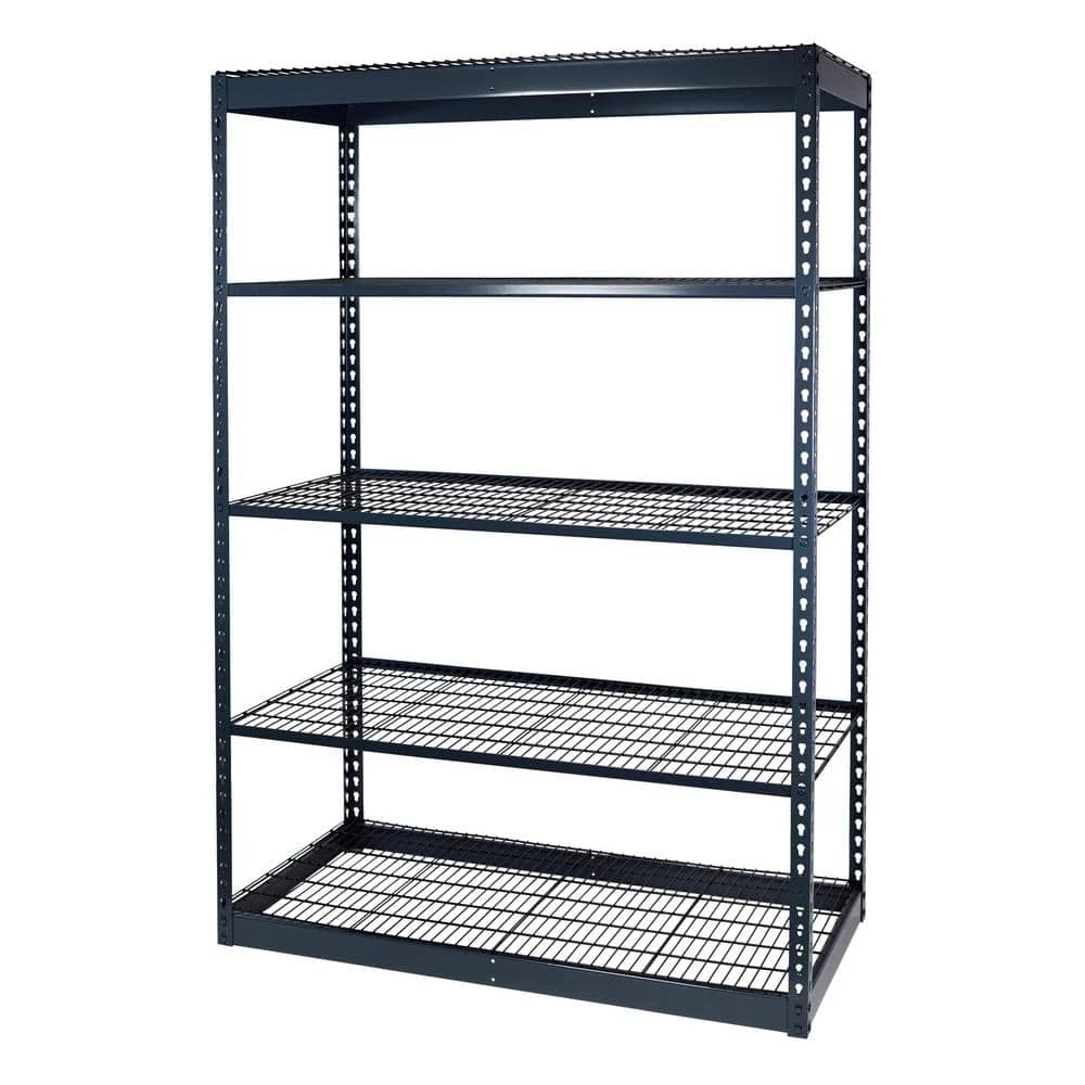 Gray 5-Tier Boltless Steel Wire Shelving Unit (48 in. W x 84 in. H x 24 in. D) by Storage Concepts 3 Gray 5-Tier Boltless Steel Wire Shelving Unit (48 in. W x 84 in. H x 24 in. D) by Storage Concepts