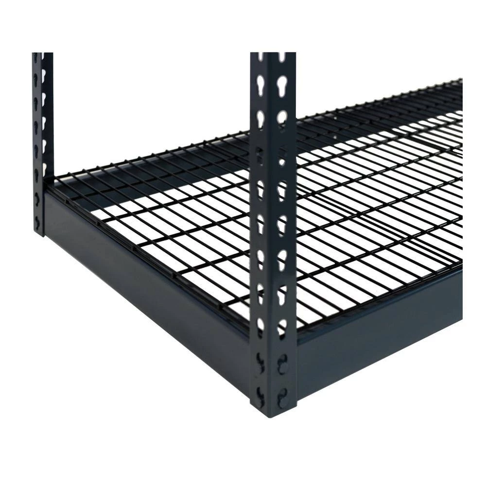 Gray 5-Tier Boltless Steel Wire Shelving Unit (48 in. W x 84 in. H x 24 in. D) by Storage Concepts 4 Gray 5-Tier Boltless Steel Wire Shelving Unit (48 in. W x 84 in. H x 24 in. D) by Storage Concepts - Image 2