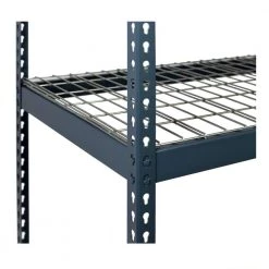 Gray 3-Tier Boltless Steel Wire Shelving Unit (72 in. W x 84 in. H x 24 in. D) by Storage Concepts -Storage Concepts Sales Store powder coated gray storage concepts freestanding shelving units p2b3 7224 84th 4f 1000