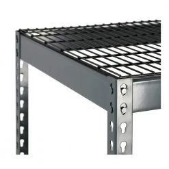 Gray 3-Tier Boltless Steel Garage Storage Shelving Unit (72 in. W x 96 in. H x 24 in. D) by Storage Concepts -Storage Concepts Sales Store powder coated gray storage concepts freestanding shelving units p2b3 7224 96th 1f 1000