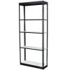5-Tier Boltless Steel Garage Storage Shelving Unit (36 in. W x 96 in. H x 12 in. D) by Storage Concepts -Storage Concepts Sales Store powder coated steel color gray storage concepts freestanding shelving units p2a5 3612 96l 64 1000