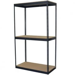 Gray 3-Tier Boltless Steel Garage Storage Shelving Unit (48 in. W x 84 in. H x 24 in. D) by Storage Concepts
