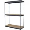 3-Tier Boltless Steel Garage Storage Shelving Unit (60 in. W x 96 in. H x 24 in. D) by Storage Concepts -Storage Concepts Sales Store powder coated steel color gray storage concepts freestanding shelving units p2b3 6024 96wh 64 1000