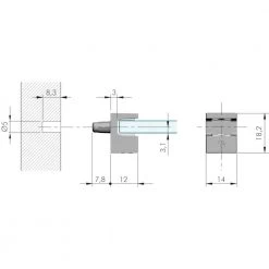 Kristal 3/16 in. (5 mm) Chrome Glass Shelf Pin (100-Pack) by Richelieu Hardware -Storage Concepts Sales Store richelieu hardware shelf pins cp161130140 44 1000