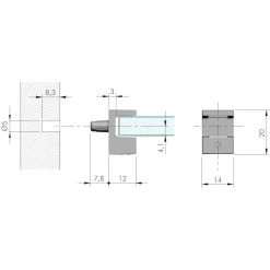 Kristal 3/16 in. (5 mm) Chrome Glass Shelf Pin (100-Pack) by Richelieu Hardware -Storage Concepts Sales Store richelieu hardware shelf pins cp181130140 44 1000