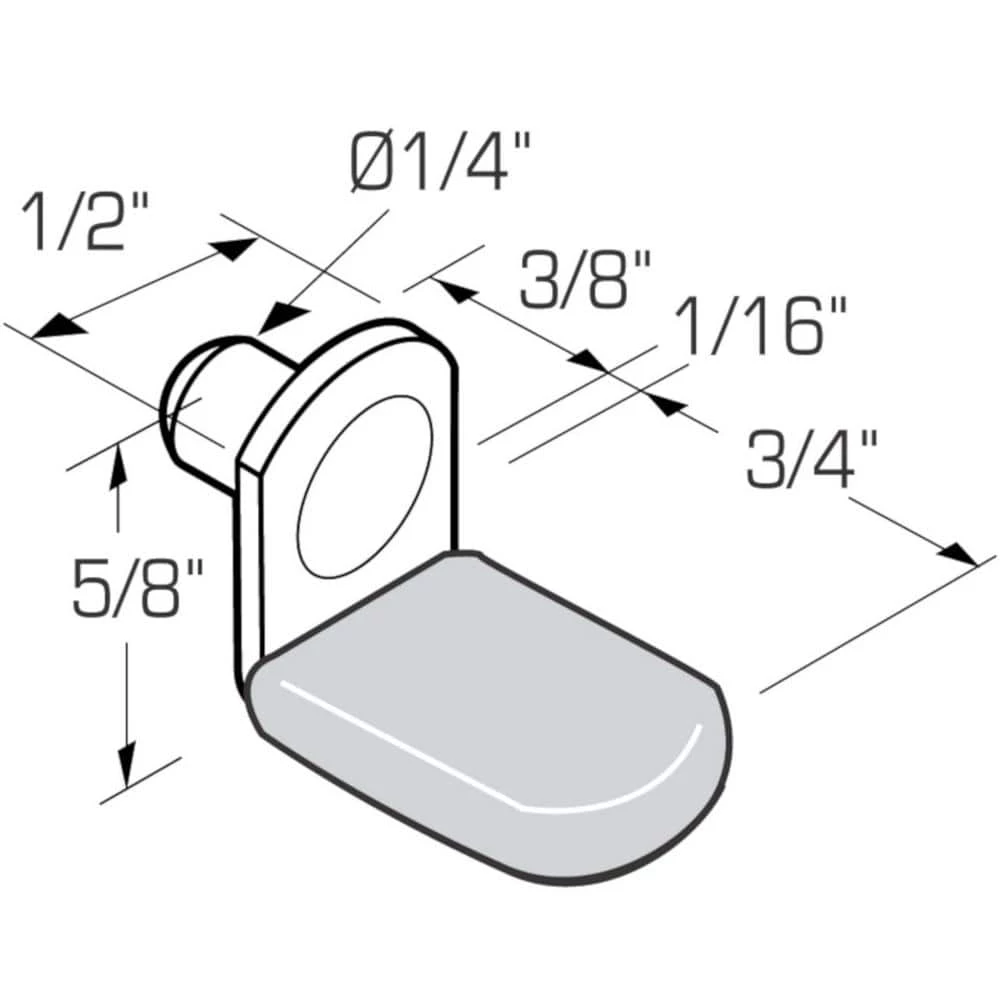 1/4 in. (6.4 mm) Antique Copper Shelf Pin (100-Pack) by Richelieu Hardware 5 1/4 in. (6.4 mm) Antique Copper Shelf Pin (100-Pack) by Richelieu Hardware - Image 3