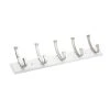 24 in. (610 mm) White and Brushed Nickel Contemporary Hook Rack by Richelieu Hardware -Storage Concepts Sales Store white and brushed nickel richelieu hardware hooks rh111211530195 64 1000