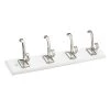 18 in. (457 mm) White and Brushed Nickel Transitional Hook Rack by Richelieu Hardware -Storage Concepts Sales Store white and brushed nickel richelieu hardware hooks t050210195 64 1000