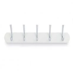 3-1/2 in. (88.9 mm) White and Chrome Contemporary Hook Rack by Richelieu Hardware 9 3-1/2 in. (88.9 mm) White and Chrome Contemporary Hook Rack by Richelieu Hardware -Storage Concepts Sales Store white and chrome richelieu hardware hooks bp21530140 4f 1000
