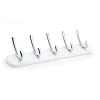 3-1/2 in. (88.9 mm) White and Chrome Contemporary Hook Rack by Richelieu Hardware -Storage Concepts Sales Store white and chrome richelieu hardware hooks bp21530140 64 1000
