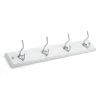 17-7/8 in. (455 mm) White and Chrome Utility Hook Rack by Richelieu Hardware -Storage Concepts Sales Store white and chrome richelieu hardware hooks t3770930140 64 1000