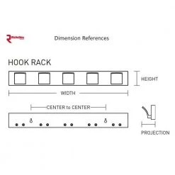 18 in. (457 mm) White and Brushed Nickel Contemporary Hook Rack by Richelieu Hardware -Storage Concepts Sales Store white brushed nickel richelieu hardware hooks bp18430195 44 1000