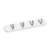 18 in. (457 mm) White and Brushed Nickel Contemporary Hook Rack by Richelieu Hardware 1 18 in. (457 mm) White and Brushed Nickel Contemporary Hook Rack by Richelieu Hardware -Storage Concepts Sales Store white brushed nickel richelieu hardware hooks bp18430195 64 1000