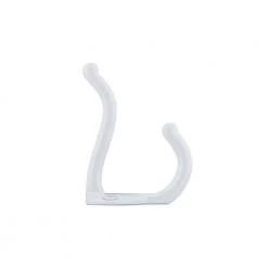 2 in. (50 mm) White Utility Wall Mount Hook (4-Pack) by Richelieu Hardware -Storage Concepts Sales Store white richelieu hardware hooks bp7440130 1f 1000