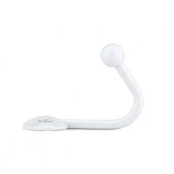 2-1/2 in. (63 mm) White Utility Wall Mount Hook (2-Pack) by Richelieu Hardware -Storage Concepts Sales Store white richelieu hardware hooks bp8920130 4f 1000