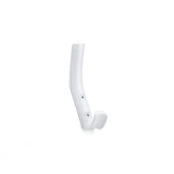 4-3/8 in. (111 mm) White Contemporary Wall Mount Hook by Richelieu Hardware