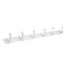 19-5/8 in. (500 mm) White Utility Hook Rack by Richelieu Hardware 2 19-5/8 in. (500 mm) White Utility Hook Rack by Richelieu Hardware -Storage Concepts Sales Store white richelieu hardware hooks t1690130 64 1000