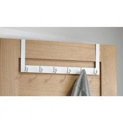 20 in. (508 mm) White Utility 22-lb. Over the Door Hook Rack by Richelieu Hardware 10 20 in. (508 mm) White Utility 22-lb. Over the Door Hook Rack by Richelieu Hardware -Storage Concepts Sales Store white richelieu hardware hooks t1790130 1f 1000