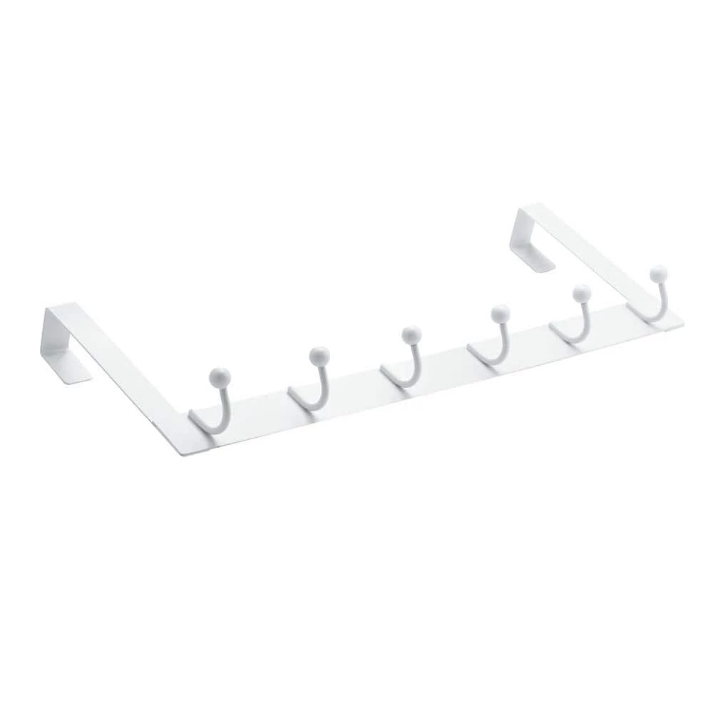 20 in. (508 mm) White Utility 22-lb. Over the Door Hook Rack by Richelieu Hardware 3 20 in. (508 mm) White Utility 22-lb. Over the Door Hook Rack by Richelieu Hardware