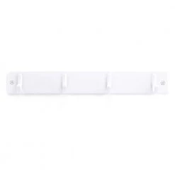12-1/2 in. (319 mm) White Utility Hook Rack by Richelieu Hardware -Storage Concepts Sales Store white richelieu hardware hooks t562130 4f 1000