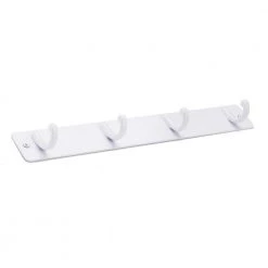 12-1/2 in. (319 mm) White Utility Hook Rack by Richelieu Hardware